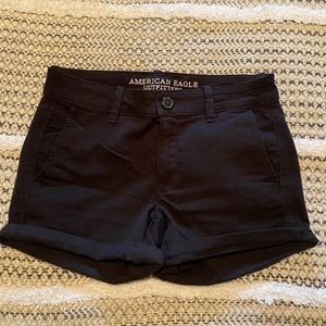 Black American Eagle Super Stretch Shorts